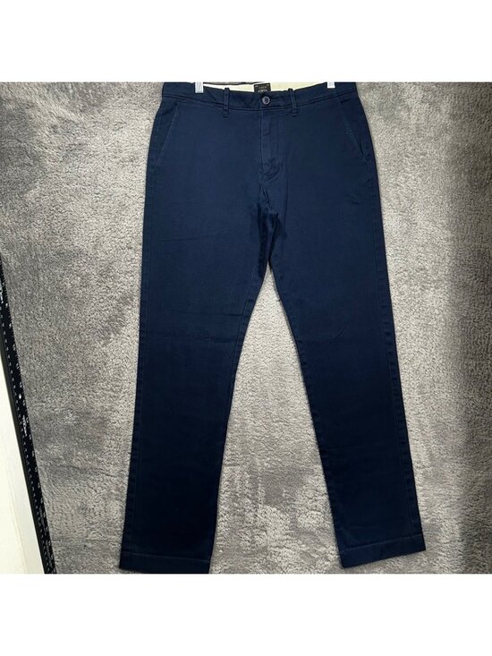 J.CREW Other - J.Crew Stretch Chino Pants Mens 31x32 Navy Blue Slim Straight Cotton Twill